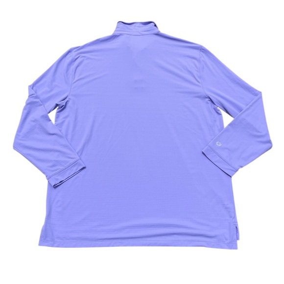 IBKUL Modern Fit Long Sleeve Polo UPF 50+ Quick Dry Mens XL Purple Golf Outdoor - Picture 10 of 13